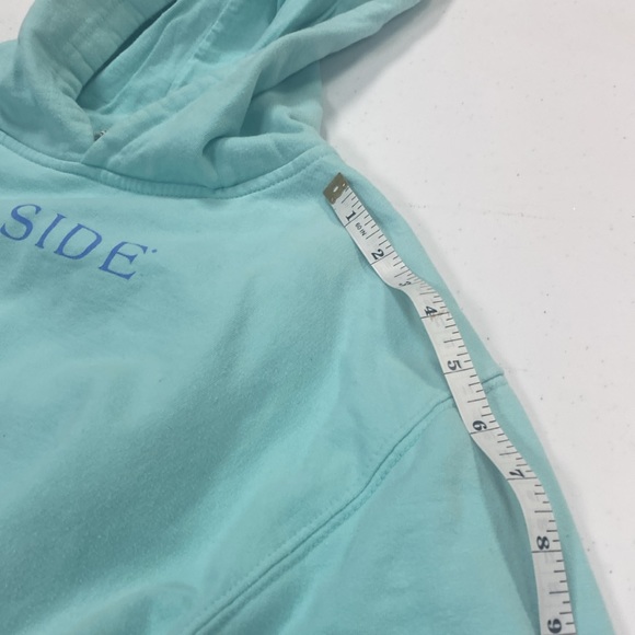 Youth Girl's Hoodie, XL, lovely blue/green color, "SEASIDE!" - Picture 6 of 13